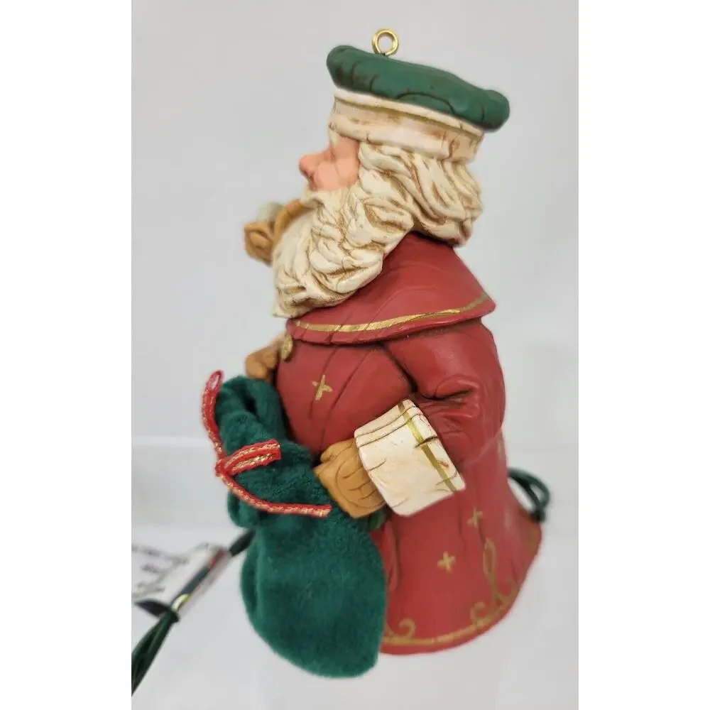 Vintage Hallmark Keepsake Magic Ornament Santa's Secret Gift Magic Music NIB